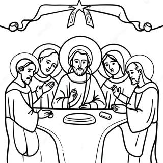 Beautiful Apostles Creed Illustration Coloring Page 58013-46721