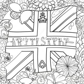 United Kingdom Flag Coloring Page 58062-46764