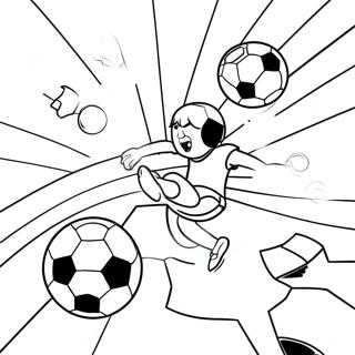 Bouncing Soccer Balls Coloring Page 58083-46778