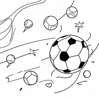 Bouncing Soccer Balls Coloring Page 58083-46780