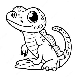 Cute Lizard Coloring Page 58092-46783