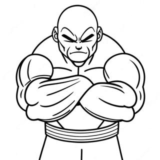 Jiren In Battle Stance Coloring Page 58113-46798