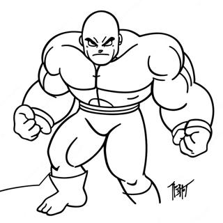 Jiren In Battle Stance Coloring Page 58113-46799