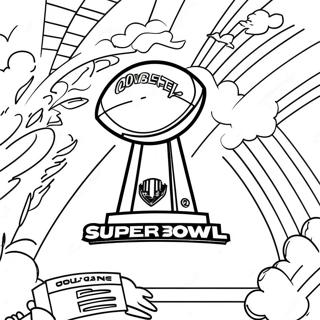 Super Bowl 2024 Logo Coloring Page 5811-4800