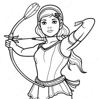 Artemis With Bow And Arrow Coloring Page 58123-46810