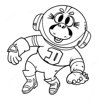 Exciting Super Bowl 2024 Mascot Coloring Page 5812-4807