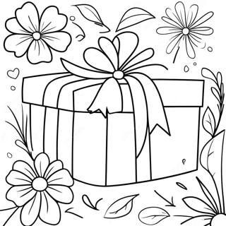 Gift Box Coloring Page 58142-46818