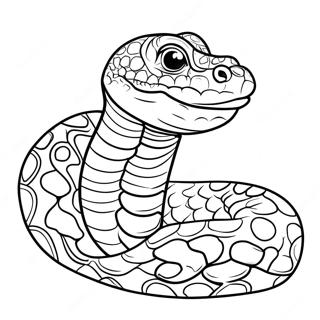 Realistic Boa Constrictor Coloring Page 58153-46833