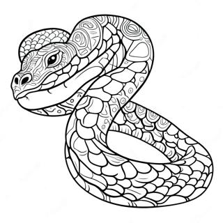 Realistic Boa Constrictor Coloring Page 58153-46835