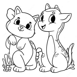 Animal Friends Coloring Page 58172-46846