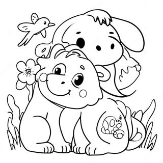 Animal Friends Coloring Page 58172-46847