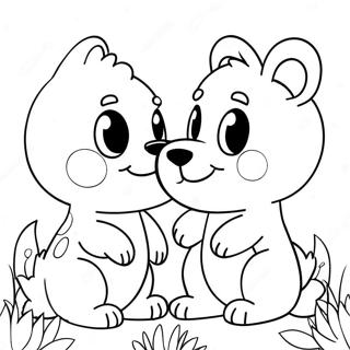 Cute Animal Friends Coloring Page 58173-46849