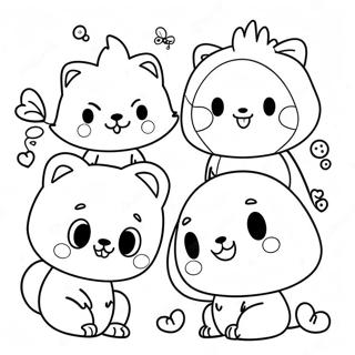 Cute Animal Friends Coloring Page 58173-46851