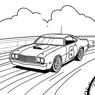 Late Model Dirt Car Coloring Pages