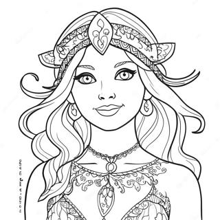 Amity In Her Magical Outfit Coloring Page 58223-46891