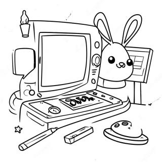 Lofi Aesthetic Coloring Page 58232-46894