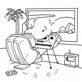 Chill Lofi Beats Coloring Page 58233-46901