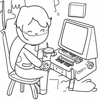 Chill Lofi Beats Coloring Page 58233-46904