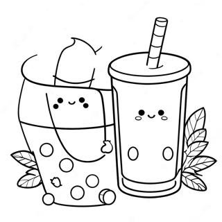 Cute Milk And Mocha Animals Coloring Page 58253-46914