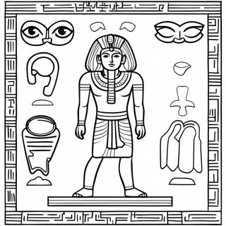 Hieroglyphics Coloring Pages