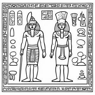 Hieroglyphics Coloring Page 58262-46918