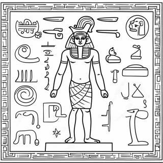 Hieroglyphics Coloring Page 58262-46919