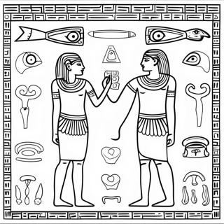 Hieroglyphics Coloring Page 58262-46920