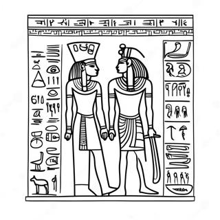 Ancient Egyptian Hieroglyphics Coloring Page 58263-46925