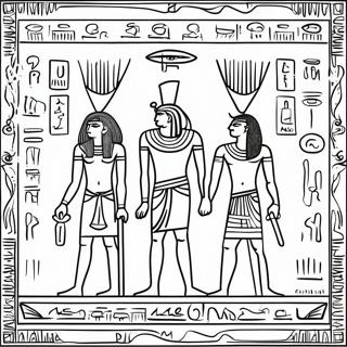 Ancient Egyptian Hieroglyphics Coloring Page 58263-46928