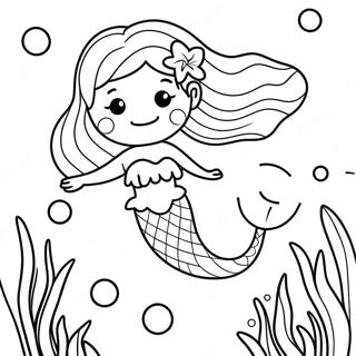 Mermaid Underwater Adventure Coloring Page 58302-46952