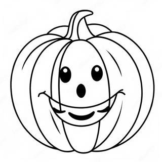 Smiling Pumpkin Face Coloring Page 58313-46961