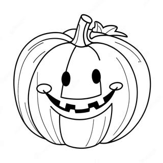 Smiling Pumpkin Face Coloring Page 58313-46963