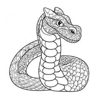 Snake Dragon Coloring Pages