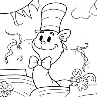 Dr Seuss Birthday Coloring Pages