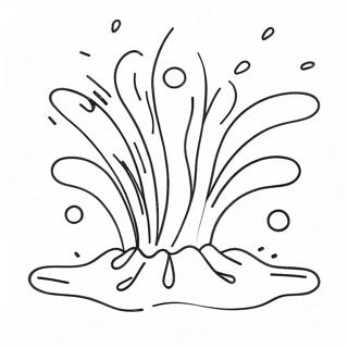 Colorful Splash Scene Coloring Page 58353-46993