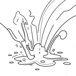 Colorful Splash Scene Coloring Page 58353-46995