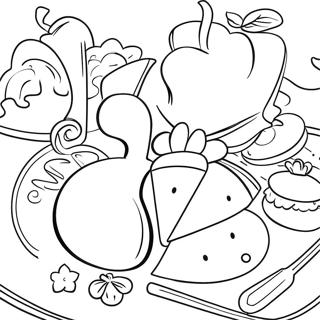 French Food Coloring Pages