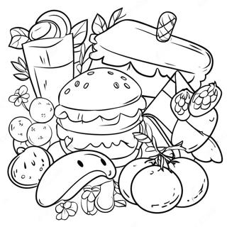 French Food Coloring Page 58362-46998