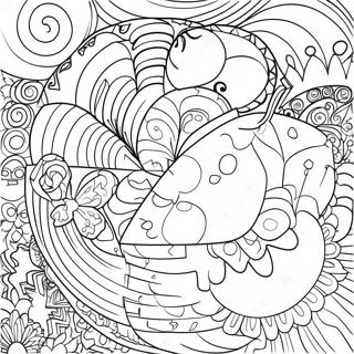 Fraction Coloring Page With Fun Shapes 58372-47008