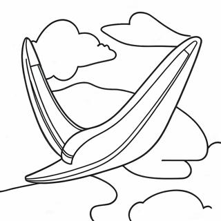 Colorful Boomerang Flying Through The Sky Coloring Page 58383-47020