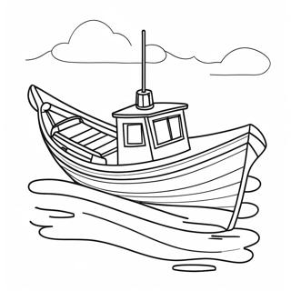 Fishing Boat Coloring Pages