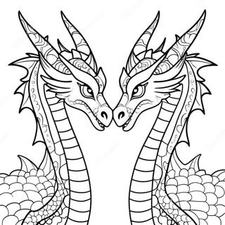 Two Headed Dragon Coloring Pages