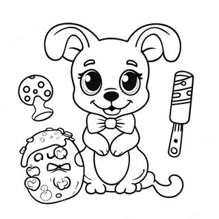 Chico Bon Bon With Colorful Tools Coloring Page 58413-47038