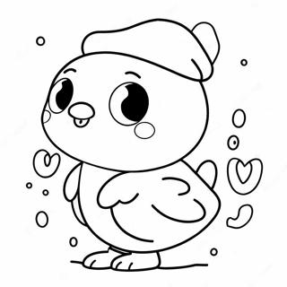 Peep Coloring Pages