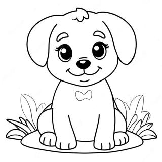 Cute Puppy Coloring Page 58423-47046