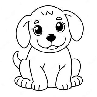 Cute Puppy Coloring Page 58423-47048