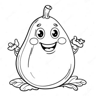 Cute Smiling Eggplant Coloring Page 58433-47053