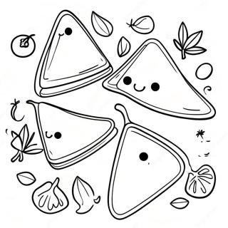 Hamantaschen Coloring Page 58442-47058