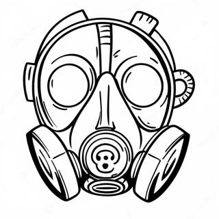 Gas Mask Coloring Pages