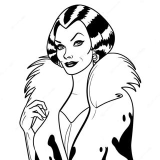 Cruella Deville Coloring Pages